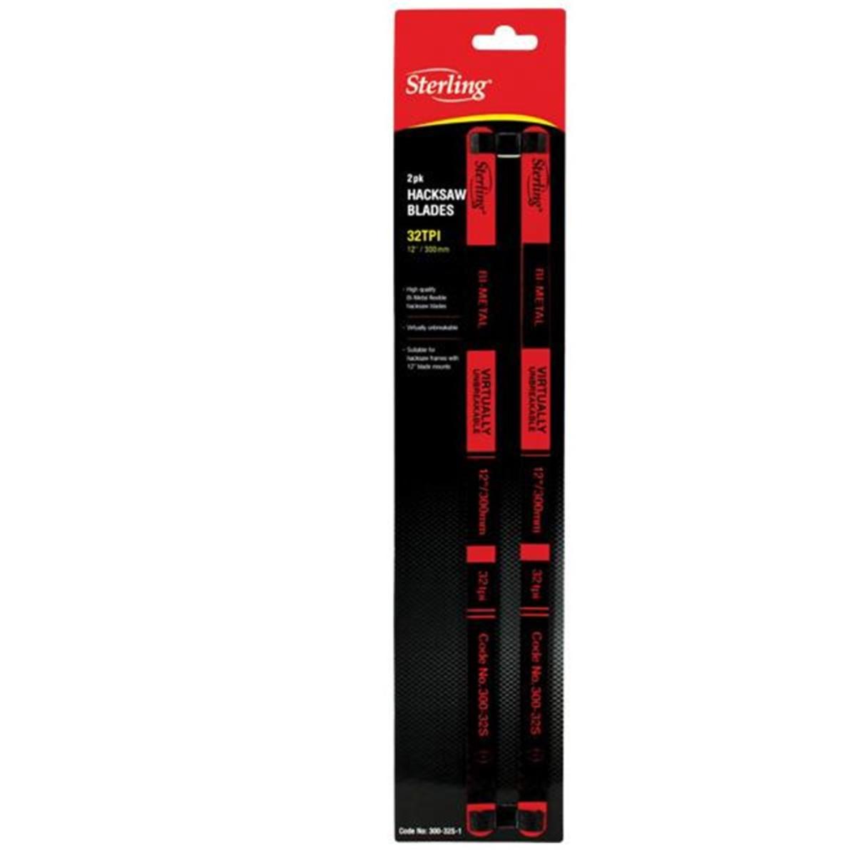 HACKSAW BLADES 32TPI 300mm 2PK