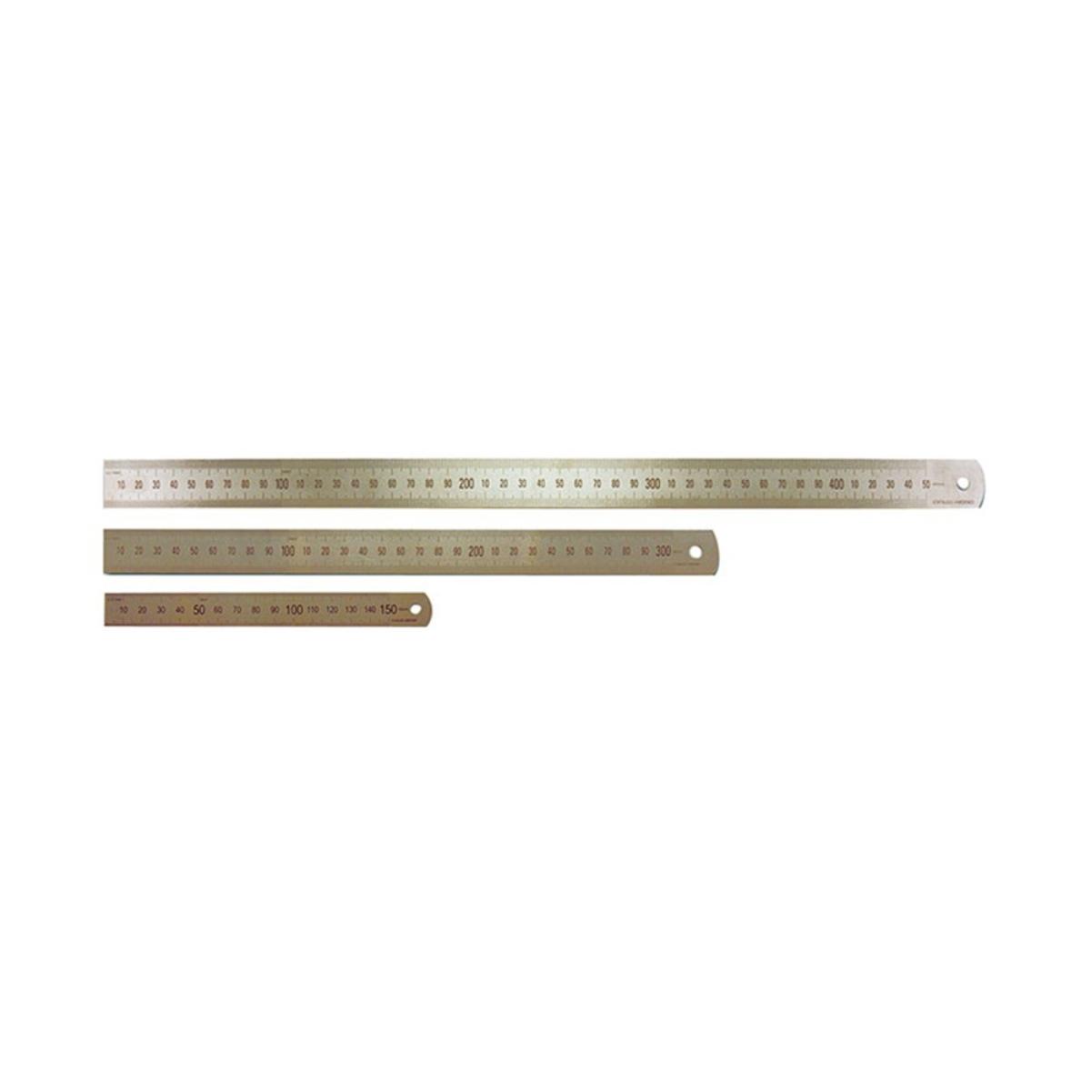 STAINLESS STEEL RULER MET/IMP 300mm 12IN