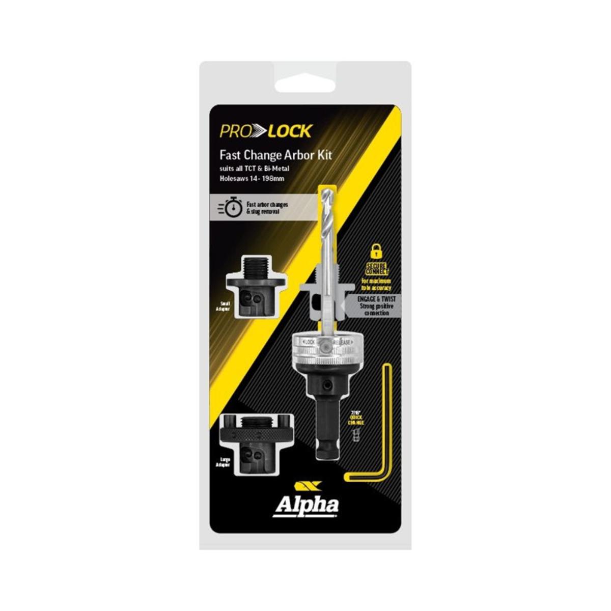 QUICK CHANGE HOLESAW ARBOR KIT