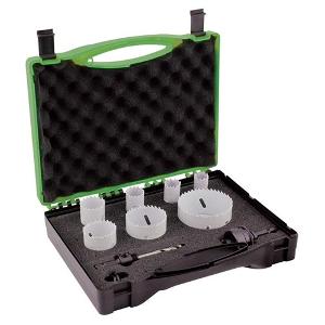 BRISTOL 9 PCE ELECTRICAL HOLE SAW KIT