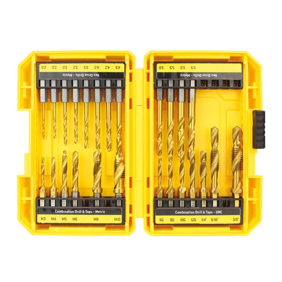 25PCE COMBINATION DRILL & TAP SET