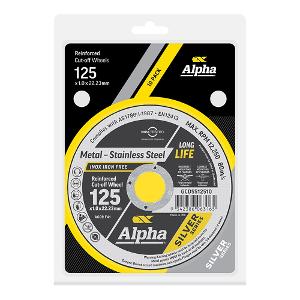 SILVER CUTTING DISC 125 X 1.0mm 10 PACK SILVER CUTTING DISC 125 X 1.0mm 10 PACK