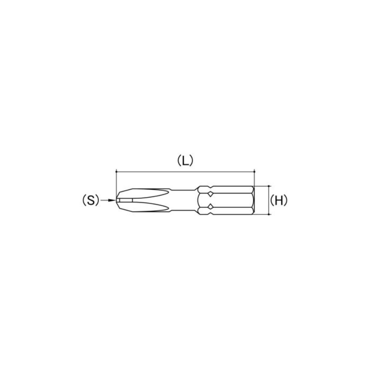 PHILLIPS IMPACT POWER BIT PH2 X 50mm