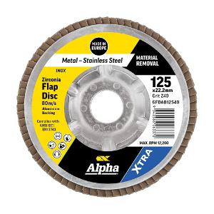 STAINLESS FLAP DISC ALUMINIUM BACK 125mm STAINLESS FLAP DISC ALUMINIUM BACK 125mm
