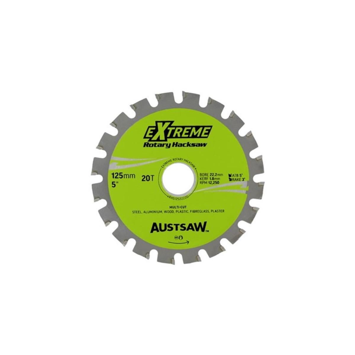 ROTARY HACKSAW BLADE 125mm 5IN 20T