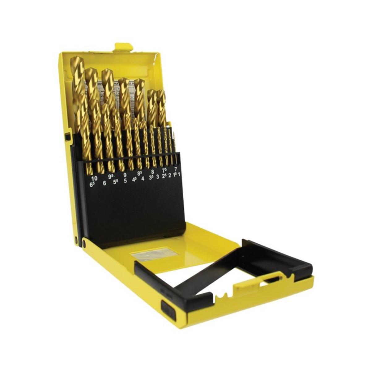 HSSS JOBBER TWIST DRILL SET METRIC 19PCE