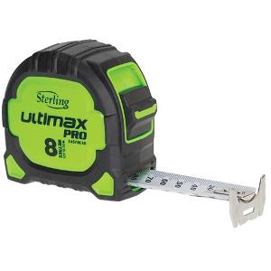 STERLING ULTIMAX PRO TAPE MEASURE 8M MET