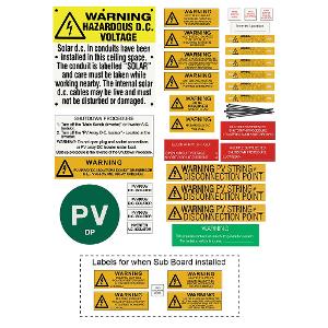 NATIONAL GRID CONNECT PV LABEL KIT NATIONAL GRID CONNECT PV LABEL KIT