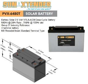 CONCORDE SUNXTEND AGM 2V 648AH C24 746AH CONCORDE SUNXTEND AGM 2V 648AH C24 746AH