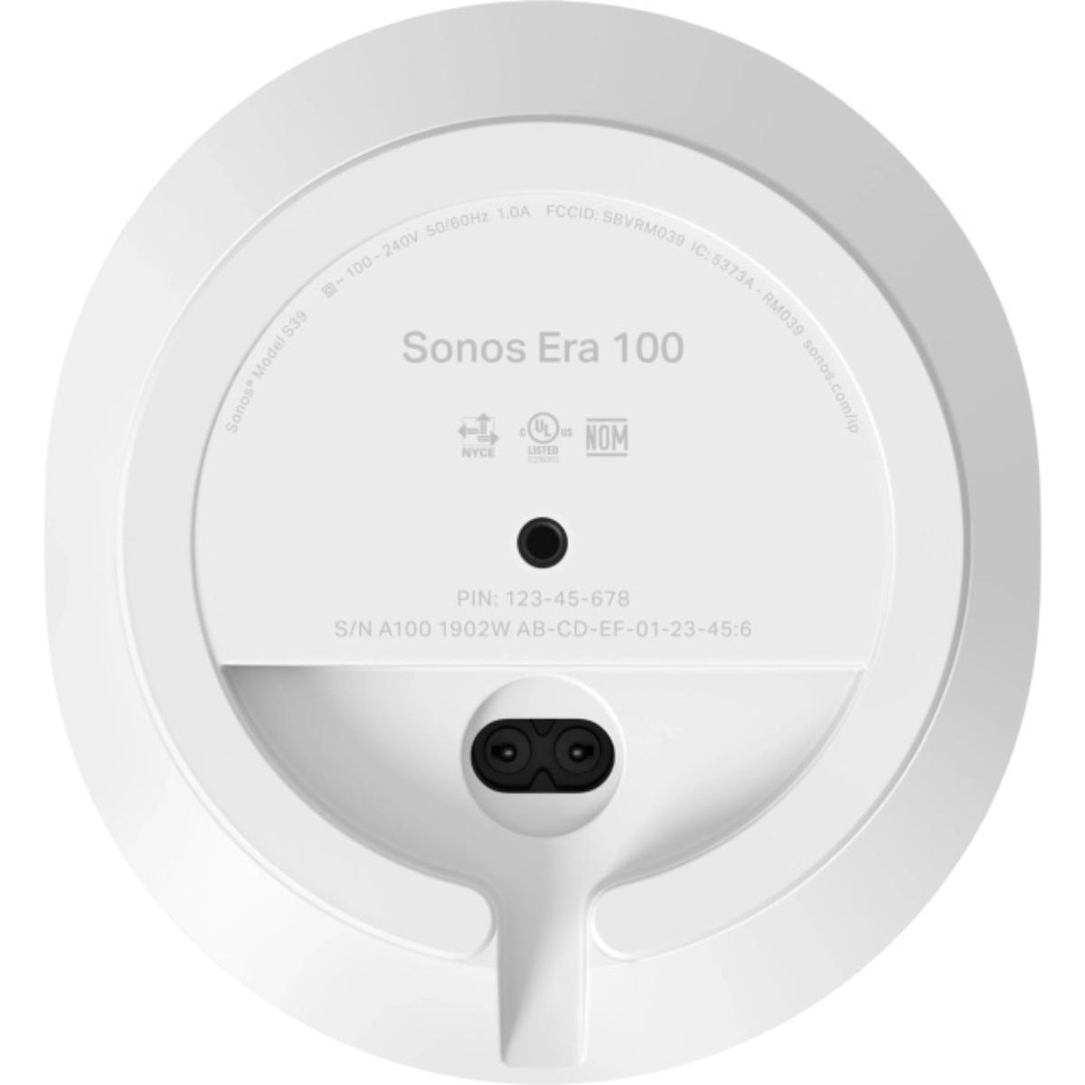 SONOS ERA 100 BOOKSHELF SPEAKER WHITE