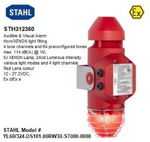 AUDIBLE VISUAL ALARM HORN/XENON 4 TONE AUDIBLE VISUAL ALARM HORN/XENON 4 TONE