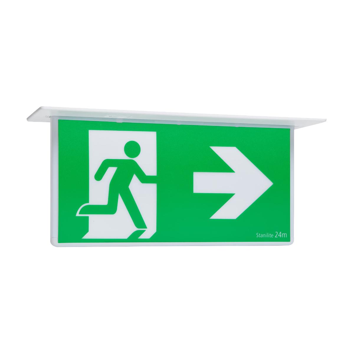 NEXUS LX LED EM EXIT PLAT EDGELIT RECESS