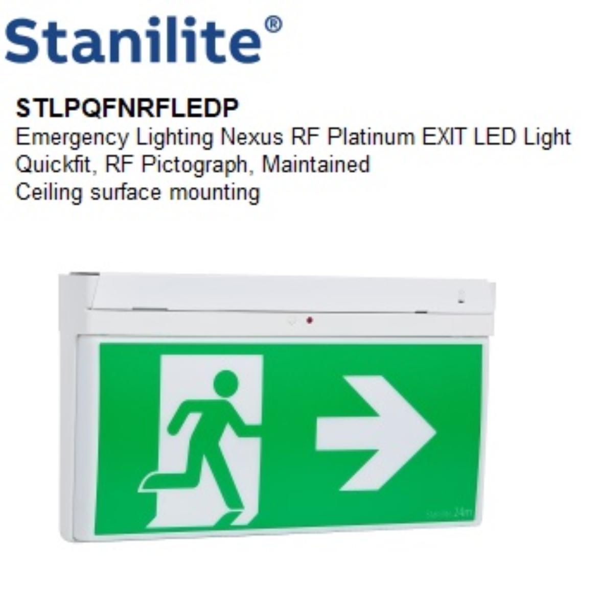 NEXUS RF LED EMERG EXIT QUICKFIT