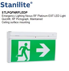 NEXUS RF LED EMERG EXIT QUICKFIT NEXUS RF LED EMERG EXIT QUICKFIT