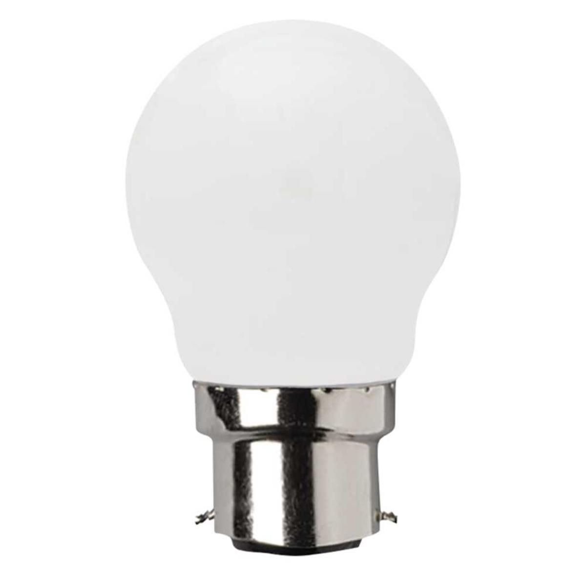 LED FANCY RND LAMP 4W BC B22 5000K DIM