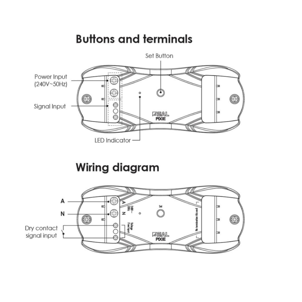 PIXIE TRANSLATOR DRY CONTACT DEVICE 240V