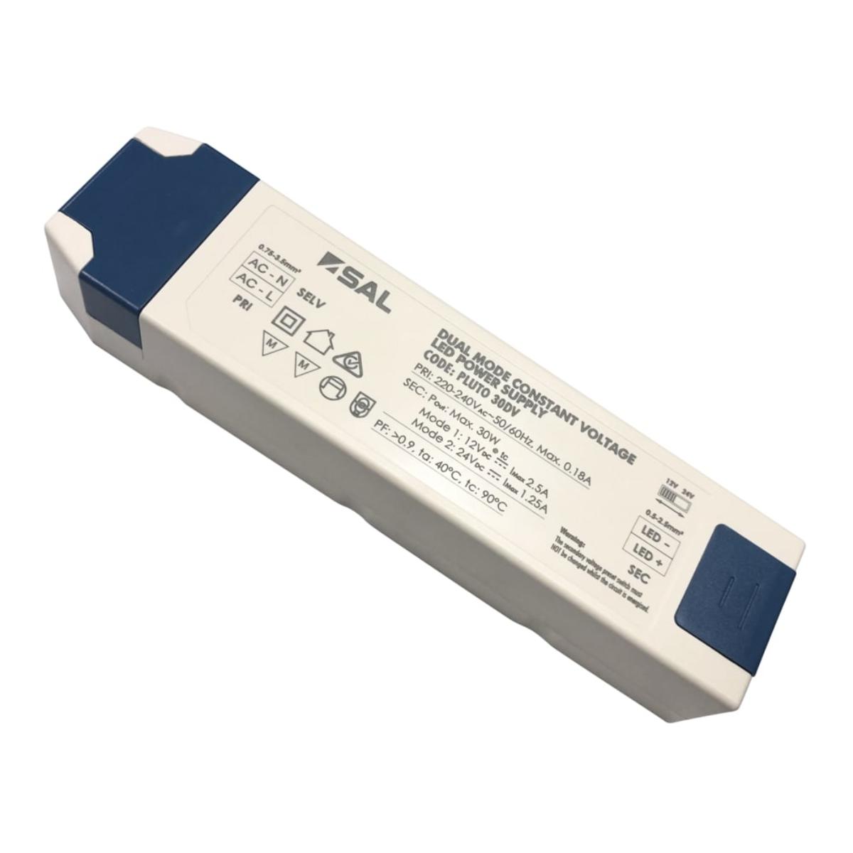 LED DRIVER PLUTO 240/12-24VDC 30W IP20