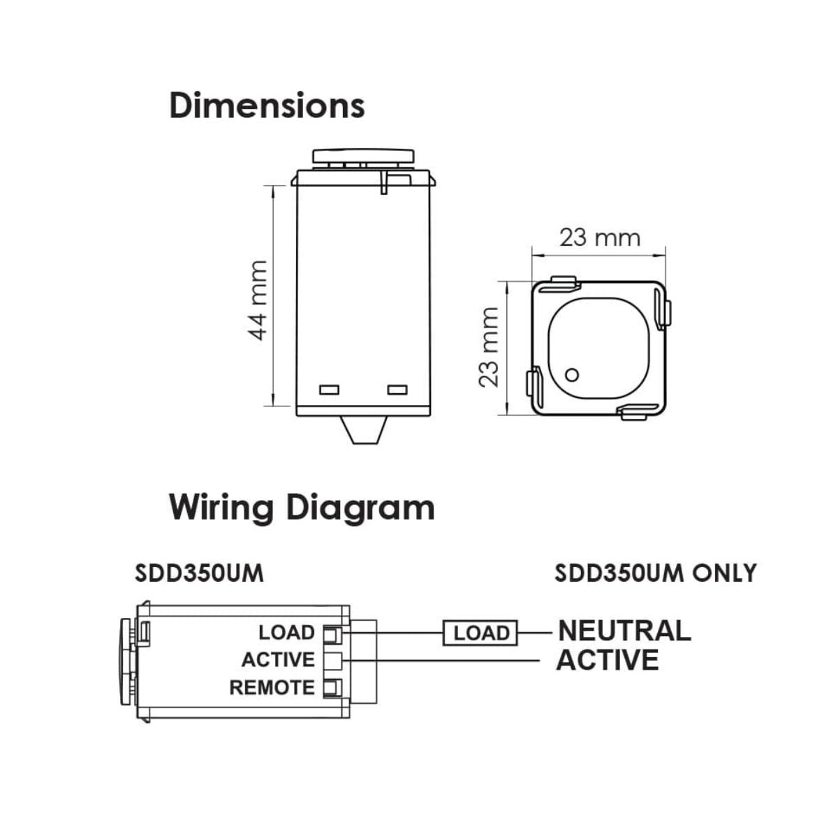 MASTER UNIV DIMMER SWITCH 300W WHITE