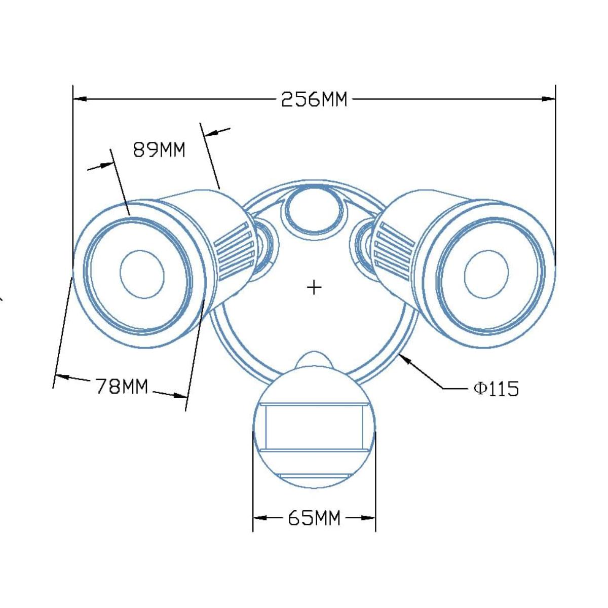LED SENSOR LT STARGEM IV TWIN 24W CCT BK