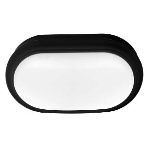 LED BUNKER OVAL 15W CCT IP65 BLACK