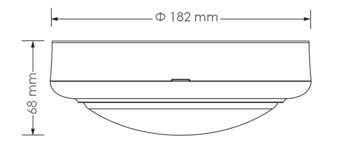 LED BUNKER ROUND 15W 4000K IP65 WHITE