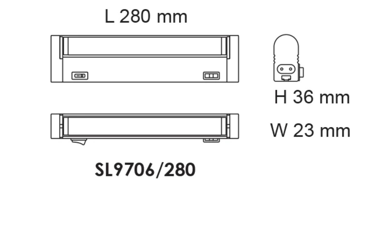 LED DIFF BATTEN LINKABLE 9W CCT 540MM