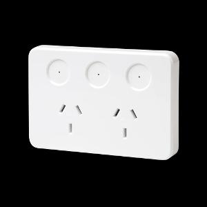 PIXIE AMBIENCE SMART DBL GPO 10A C/WHITE PIXIE AMBIENCE SMART DBL GPO 10A C/WHITE