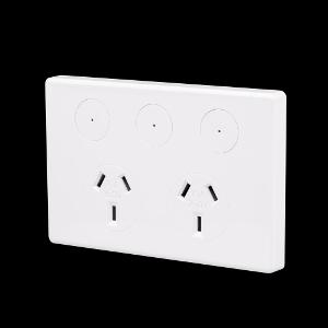 PIXIE AMBIENCE SMART DBL GPO 10A E/WHITE PIXIE AMBIENCE SMART DBL GPO 10A E/WHITE