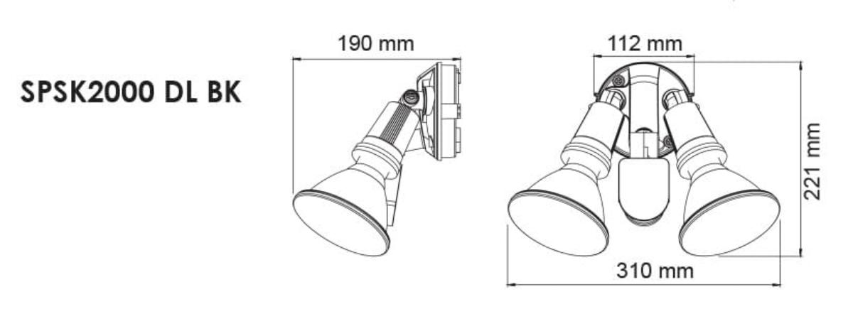 LED SENSOR LIGHT STARLIGHT TWIN 24W CCT