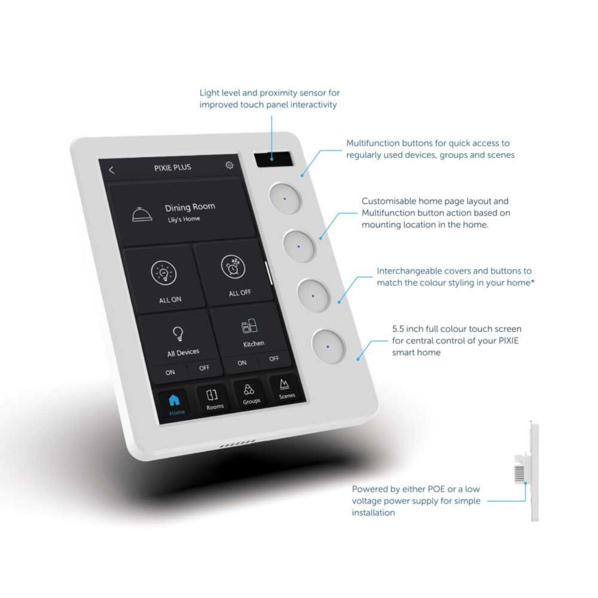 PIXIE TOUCH PANEL WALL CONTROLLER