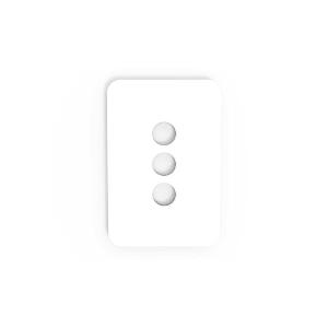 PIXIE AMBIENCE 3 GANG FACE PLATE MATT WH PIXIE AMBIENCE 3 GANG FACE PLATE MATT WH