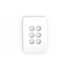 PIXIE AMBIENCE FACE PLATE 6G GLOSS WHITE PIXIE AMBIENCE FACE PLATE 6G GLOSS WHITE