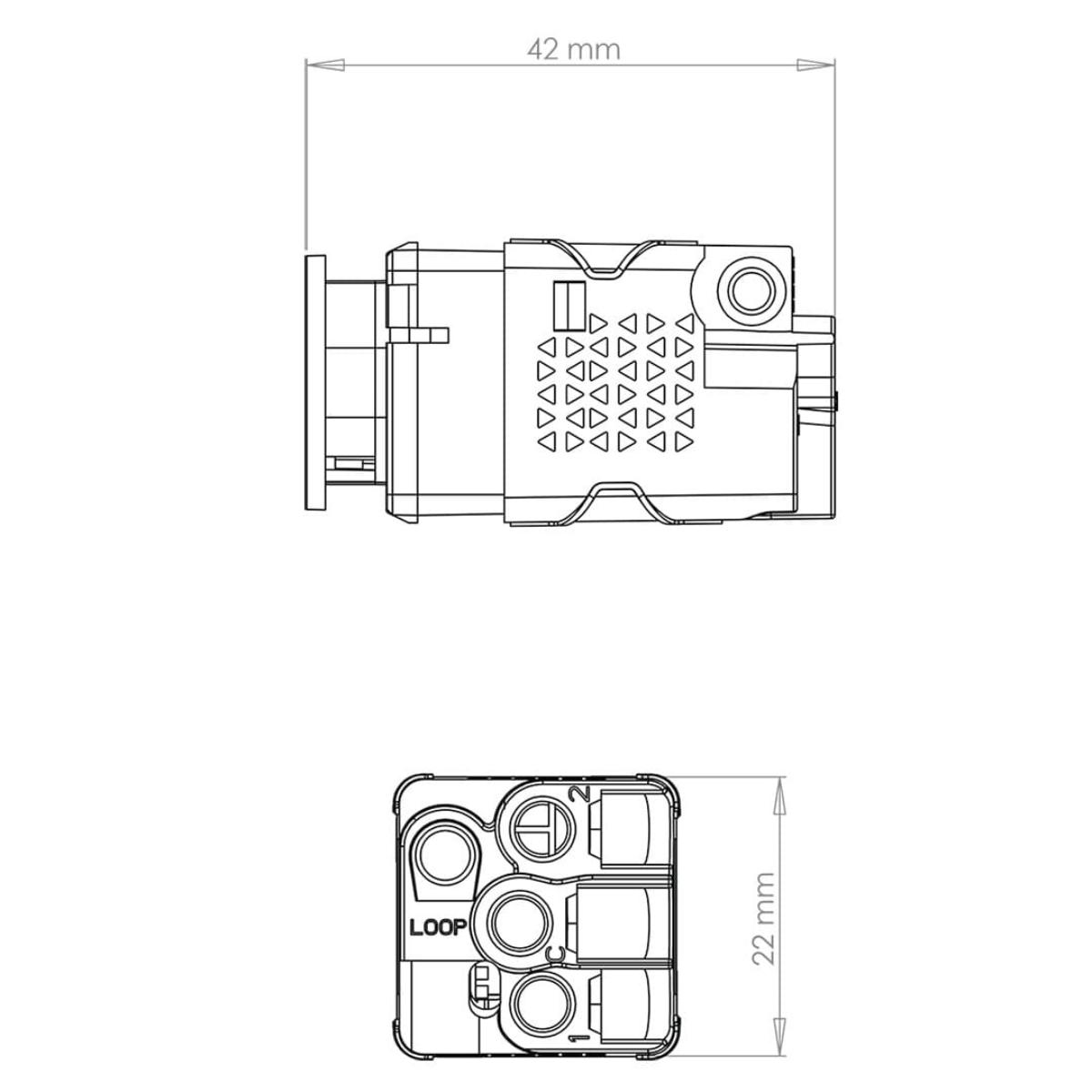 PIXIE STD P/BUTTON MECH 240V 10A 2 WAY