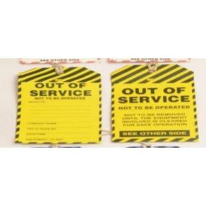 OUT OF SERVICE TAG 100PK OUT OF SERVICE TAG 100PK