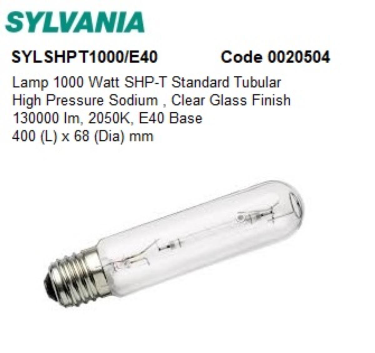 HPS LAMP 1000W GES E40 CLR TUBULAR UNIV