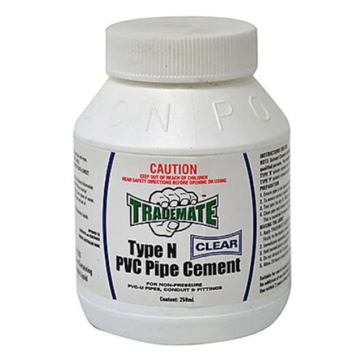 PVC SOLVENT CEMENT TYPE N CLEAR 250ML