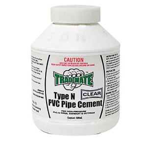 PVC SOLVENT CEMENT TYPE N CLEAR 500ML PVC SOLVENT CEMENT TYPE N CLEAR 500ML