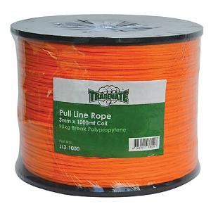 PP PULL LINE ROPE 3mm x 1000M ORANGE PP PULL LINE ROPE 3mm x 1000M ORANGE