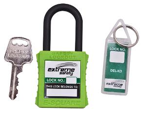 DIELECTRIC PADLOCK NYLON GREEN