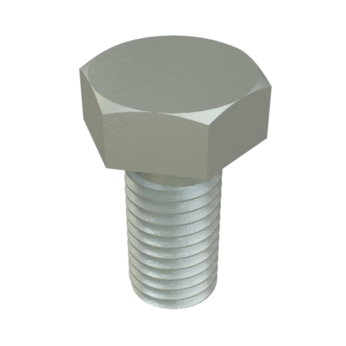 HEX HEAD BOLT M10X30MM HDG