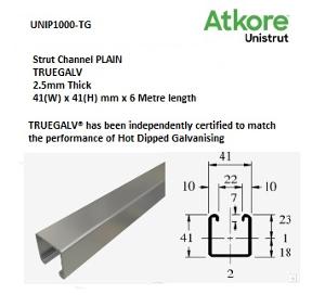 STRUT PLAIN 41 X 41mm TRUE GAL 6M