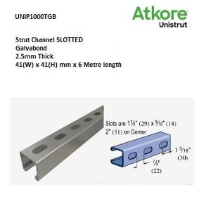 STRUT SLOTTED 41 x 41mm GALVABOND 6M