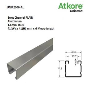 STRUT 41X41MM 6MTR ALUMINIUM