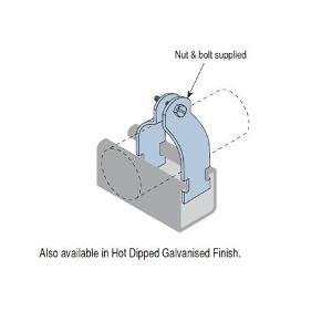 PIPE CLAMP 2PIECE 38MM G/B