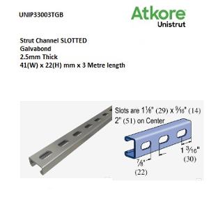 P33003T-GB  SLOTTED CHANNEL 3M