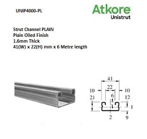 P4000-PL CHANNEL 41X22 PLAIN FULL LENGTH