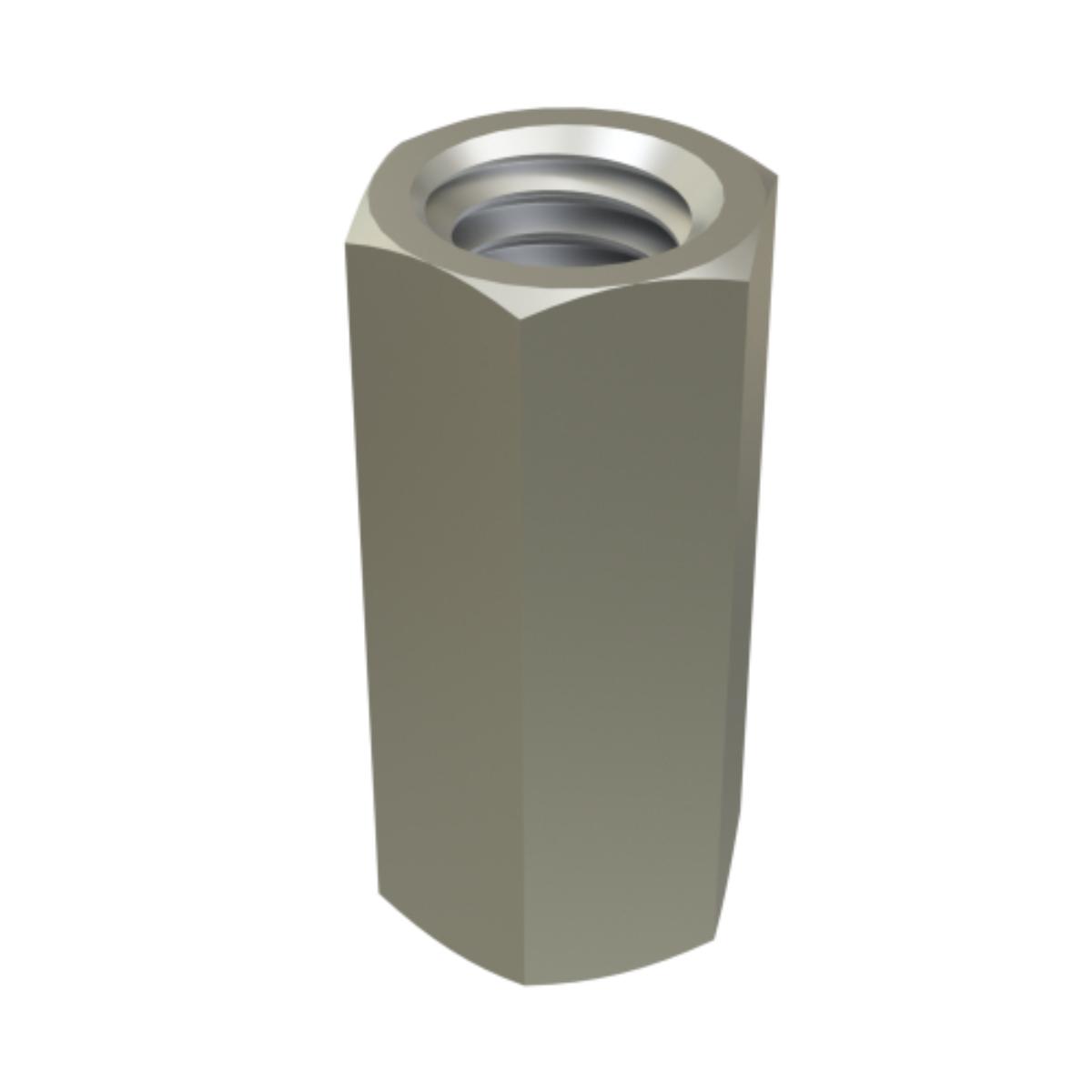 THREADED ROD COUPLER M10 ZP
