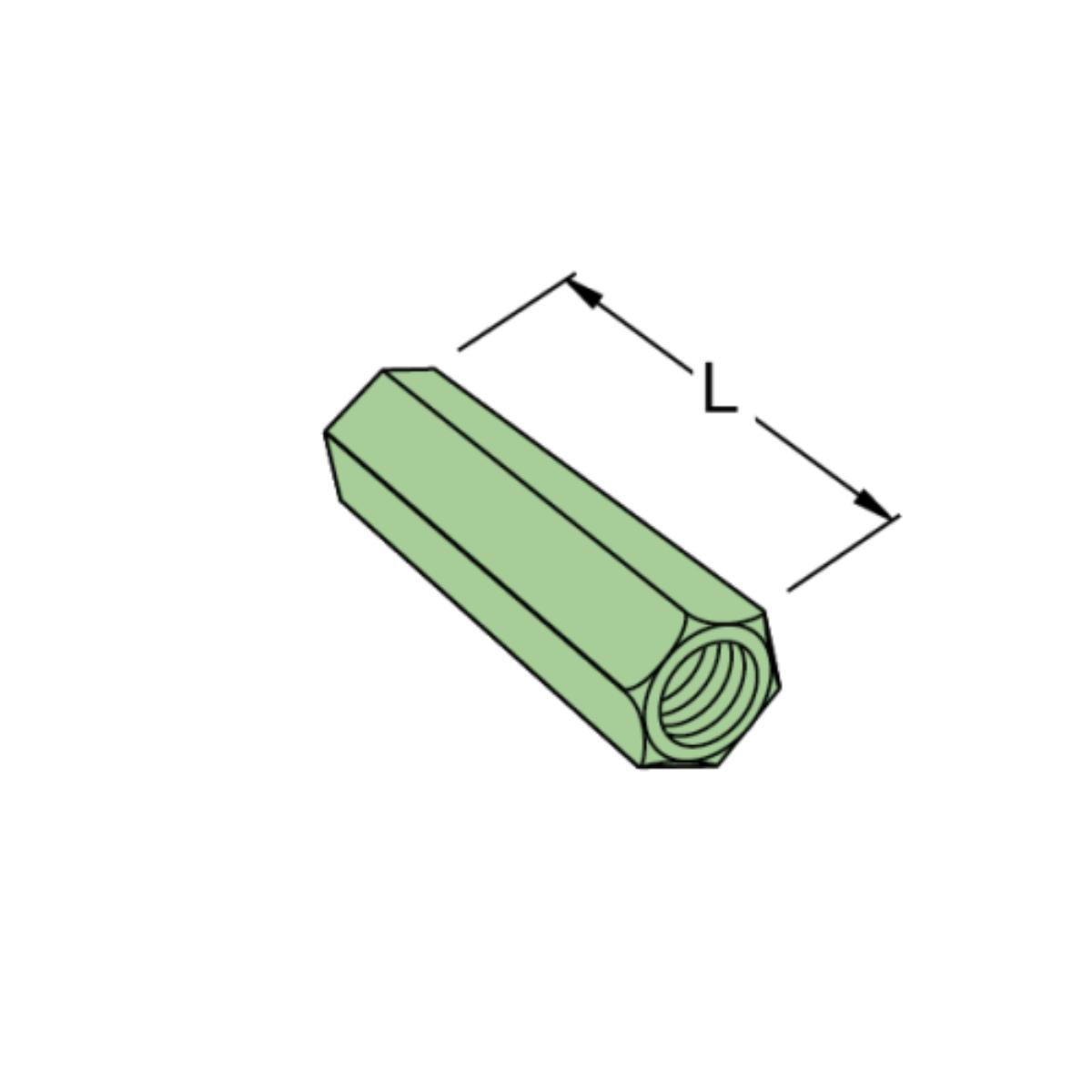THREADED ROD COUPLER M10 ZP
