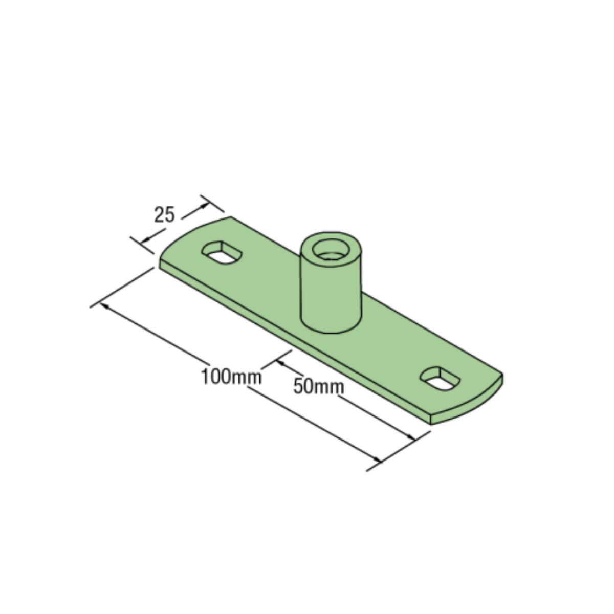 ROD HANGER CENTRAL MOUNTING PLATE M10
