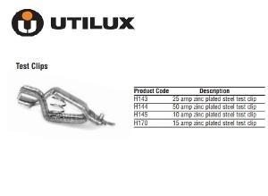 TEST CLIP 25A ZINC PLATED STEEL 12PK